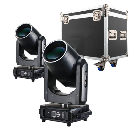 TEMPO PACK x2 Beam Halo 380 20R - Pack 2x Cabeza móvil Beam HALO 380W 20R + Flightcase