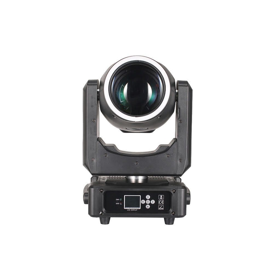 TEMPO Beam Halo 250 8R - Cabeza móvil Beam Halo 250 W 8R con DMX, doble prisma y enfoque electrónico
