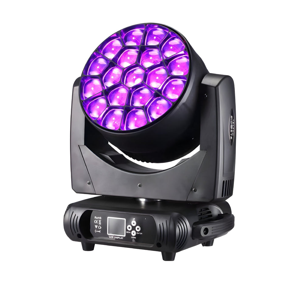 TEMPO BeeEye 19x40 – Cabeza móvil Beam & Wash Ojos de abeja LED 19x40W Zoom RGBW - Tempo Shop