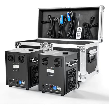 TEMPO - Pack 2 máquinas de chispa fría 700 W con flightcase - Tempo Shop