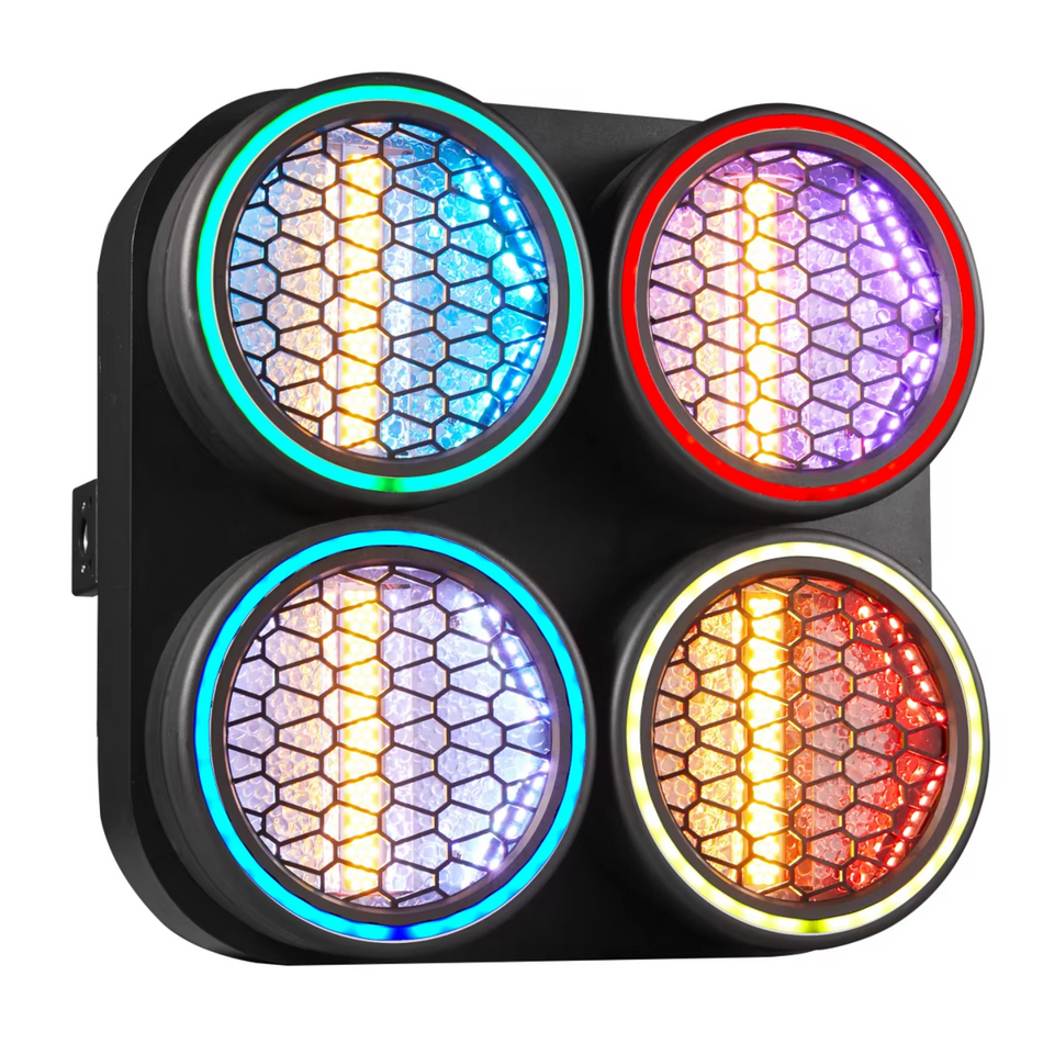 TEMPO TP-LED 4EYE COB - Cegadora LED Retro de 4 Ojos con Efectos RGB y Halo - Tempo Shop