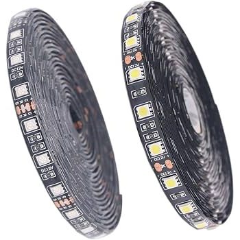 Tempo WS2815 - Tira LED Pixel RGB direccionable 12 V (5 m) IP65 con recubrimiento de silicona y PCB negra o blanca (30/60/144