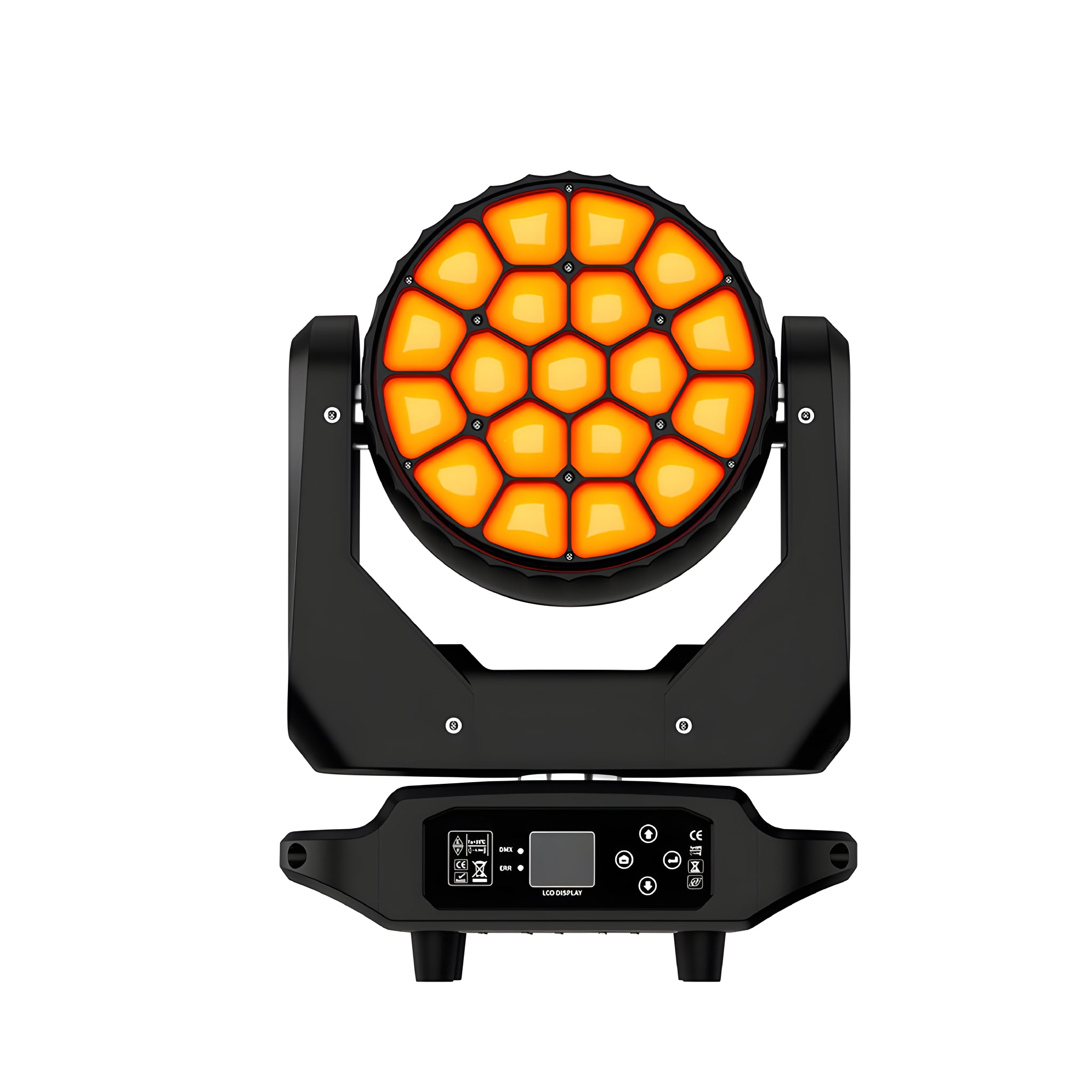 Cabeza móvil Beam & Wash Ojos de Abeja LED 19x20W RGBW - Tempo Shop