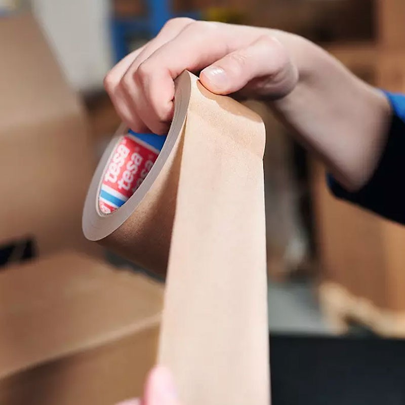 TESA BROWN RECYCLED PAPER TAPE Roll 50 mx 5 cm (4713)