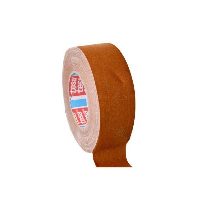 Tesa 4541 - Cinta de tela adhesiva conformable 50 mm x 50 m (marrón, tejido sin recubrimiento) - Tempo Shop