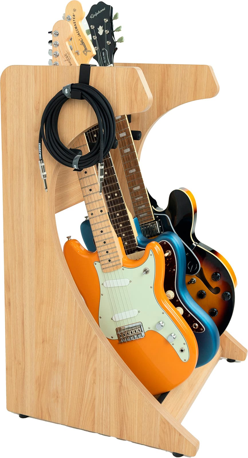 Gator Frameworks TGFGFW-ELITEGTR3RK-M - Elite 3 guitar rack stand - maple
