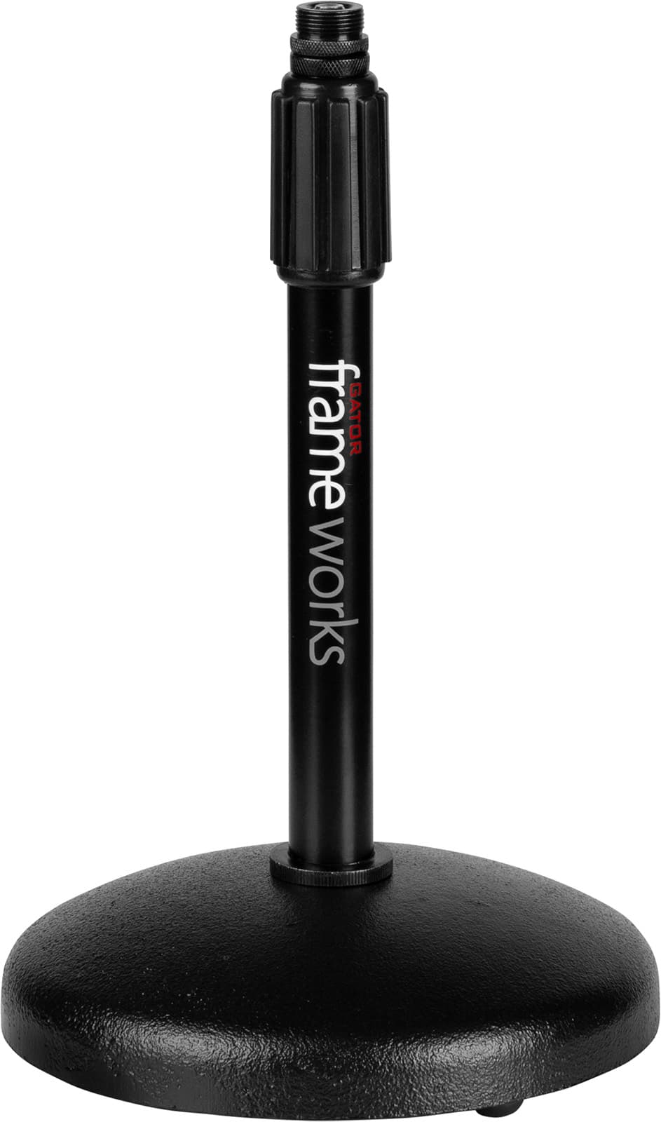 Gator Frameworks TGFGFW-MIC-0501 - Round Base Desktop Microphone Stand with Adjustable Height