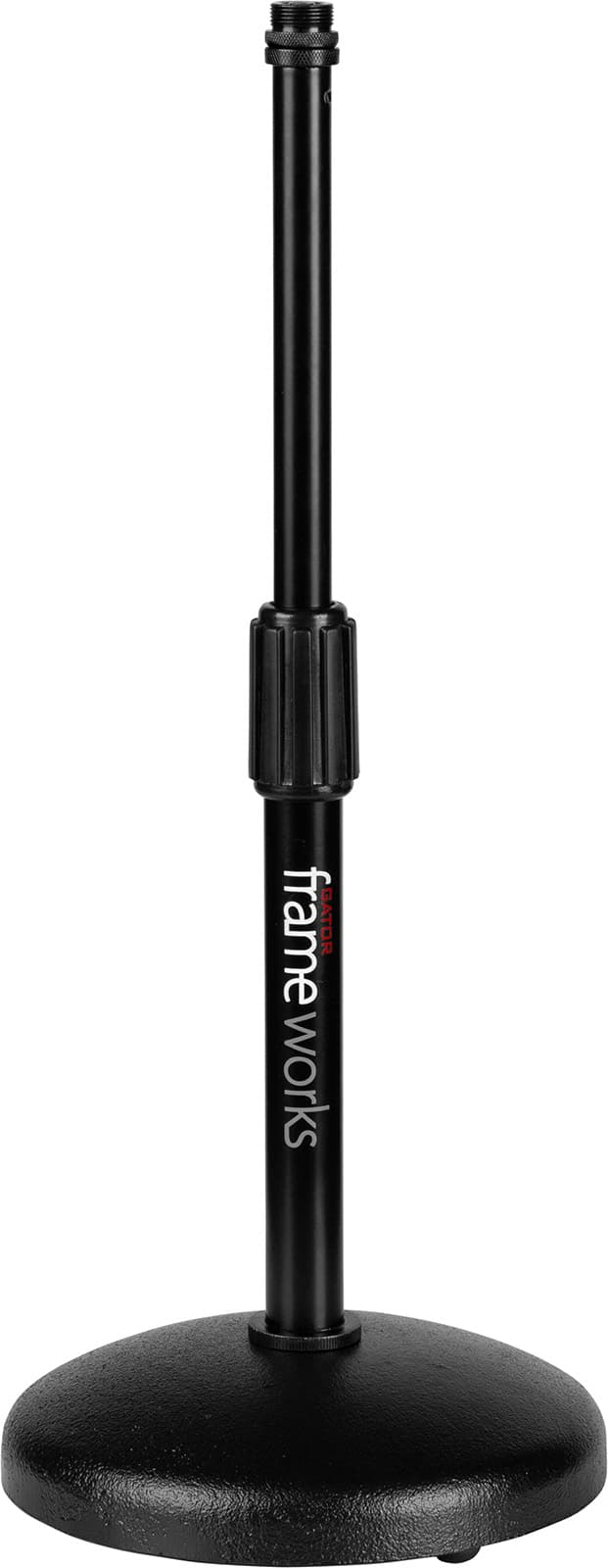 Gator Frameworks TGFGFW-MIC-0501 - Round Base Desktop Microphone Stand with Adjustable Height