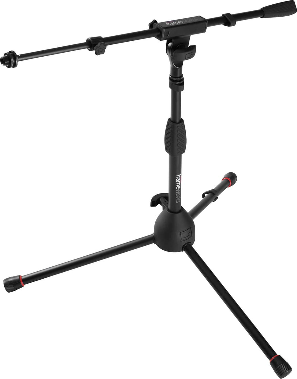 Gator Frameworks TGFGFW-MIC-2621 - Bass Drum and Amp Mic Stand with Telescopic Boom