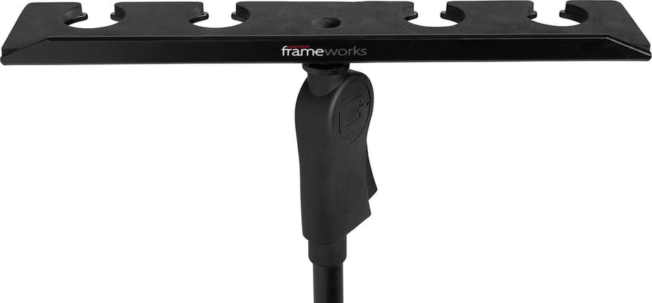 Gator Frameworks TGFGFW-MIC-4TRAY - Weighted Round Base Mic Holder - 4 mics