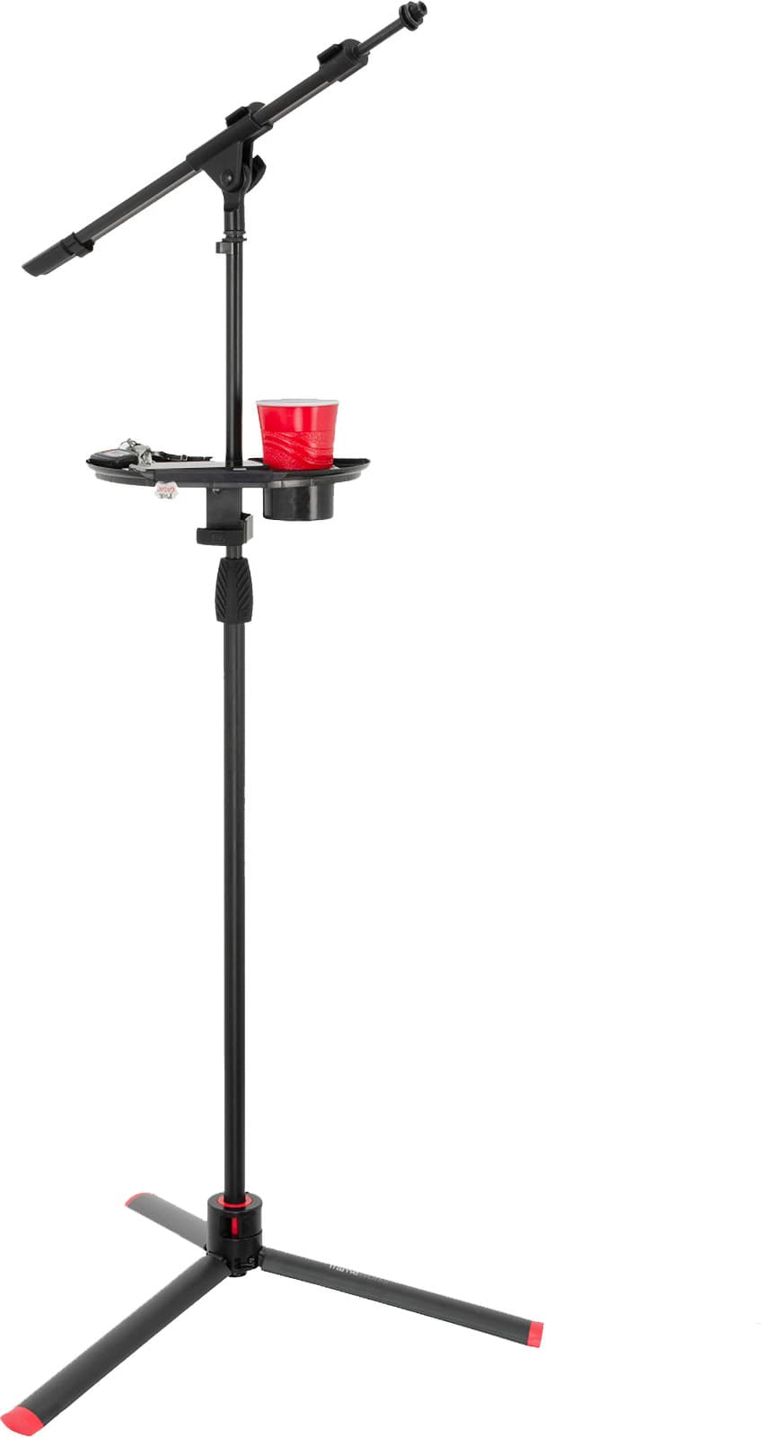 Gator Frameworks TGFGFW-MICACCTRAY - Mic Stand Accessory Tray - Cup Holder and Pick Holder