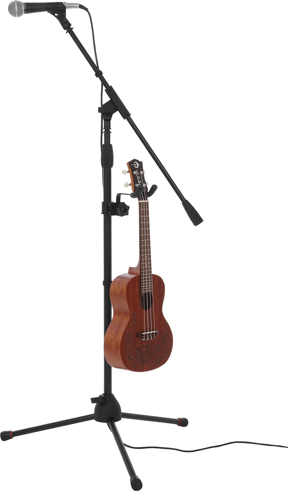 Gator Frameworks TGFGFW-MICUKE-HNGR - Clamp-on Mandolin/Ukulele Stand for Mic Stand