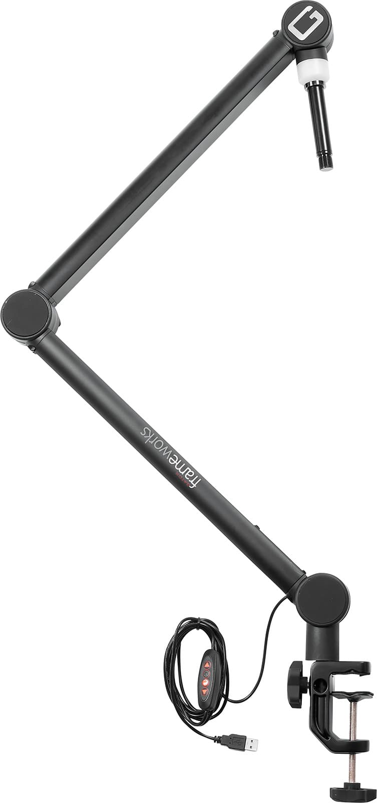 Gator Frameworks TGFGFWMICBCBM4000 - Professional Desktop Microphone Stand with On-Air Light