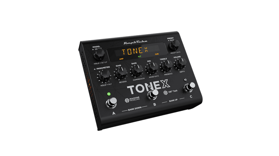 IK Multimedia TONEX Pedal - Pedal de modelado por IA con 150 presets, carga de IR/VIR y interfaz USB para guitarra y bajo