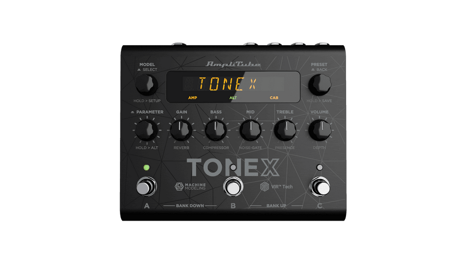 IK Multimedia TONEX Pedal - Pedal de modelado por IA con 150 presets, carga de IR/VIR y interfaz USB para guitarra y bajo