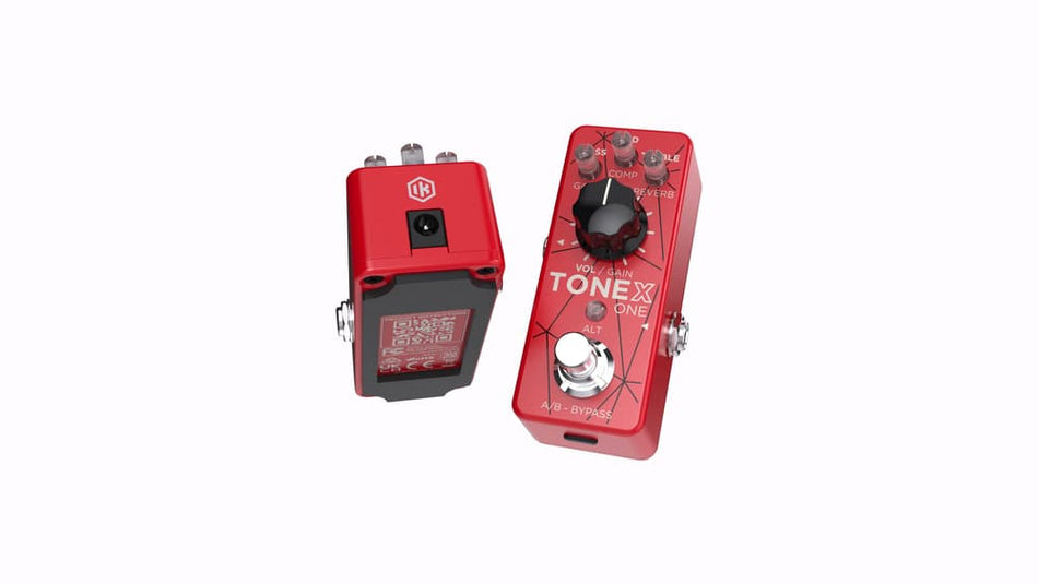 IK Multimedia TONEX ONE Brown Sound Limited Edition (Rojo) - Mini pedal de modelado por IA con presets Brown Sound y software incluido