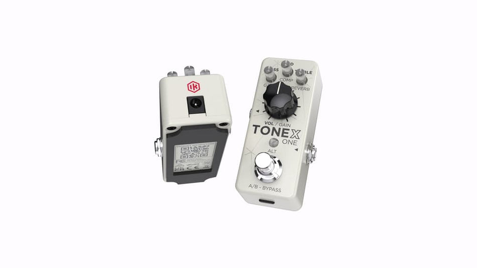 IK Multimedia TONEX ONE Brown Sound Limited Edition (Blanco) - Mini pedal de modelado por IA con presets Brown Sound y software incluido