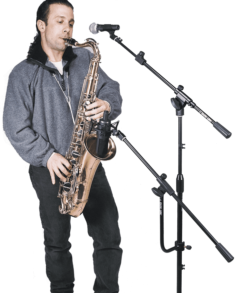 QUIK LOK TQAA107BK - AUXILIARY MICROPHONE HOLDER WITH CLAMP