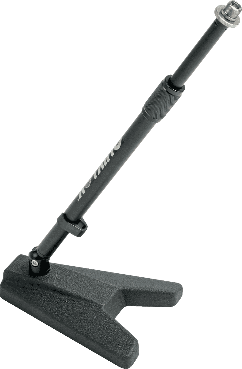QUIK LOK TQAA114BK - SHORT MICROPHONE STAND / TRIANGULAR BASE - BLACK