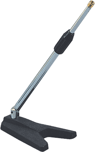 QUIK LOK TQAA114CH - SHORT MICROPHONE STAND / TRIANGULAR BASE - CHROME
