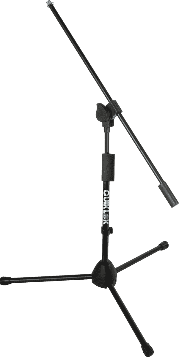 QUIK LOK TQAA305BK - MICROLITE 300 "In-Sync" SWIVEL BOOM MICROPHONE STAND - BLACK