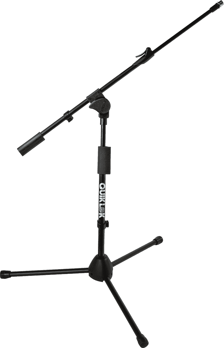 QUIK LOK TQAA306BK - MICROLITE 300 "In-Sync" TELESCOPIC BOOM MICROPHONE STAND (SHORT) - BLACK