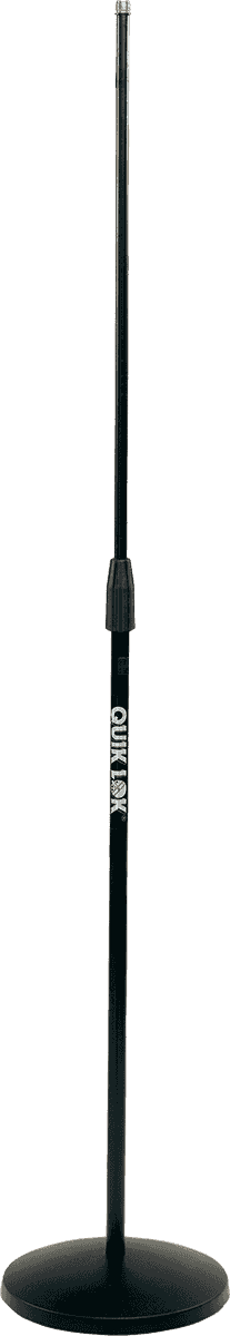 QUIK LOK TQAA399BK - MICROLITE 300 STRAIGHT MICROPHONE STAND / ROUND BASE