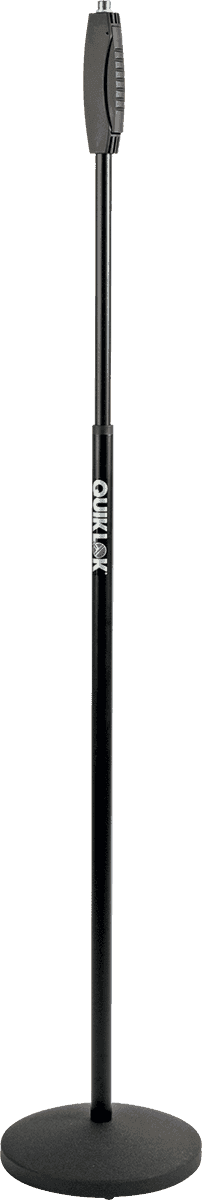 QUIK LOK TQAA988BK - MICROLITE 900 ONE-HAND STRAIGHT MICROPHONE STAND / ROUND BASE