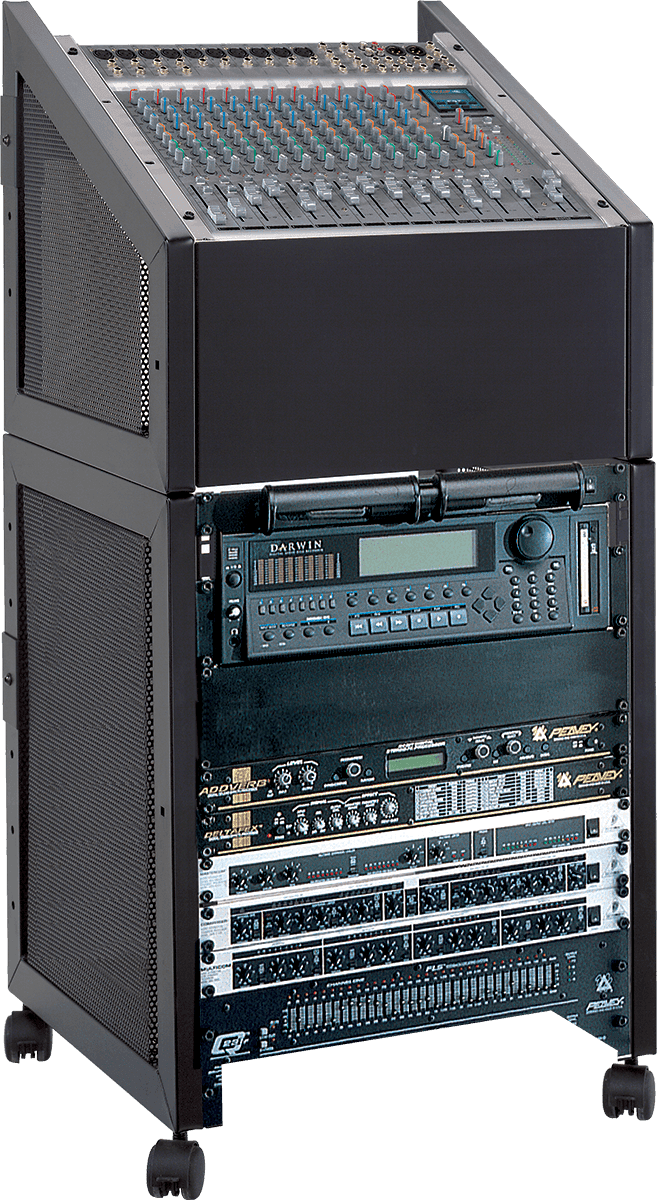 QUIK LOK TQARS513 - 14U RACK MOUNT WITH WHEELS