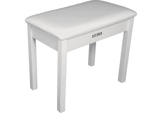 QUIK LOK TQMPB50WHS - DELUXE WOODEN PIANO BENCH PB50 - MATTE WHITE