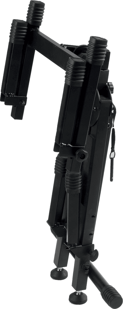 QUIK LOK TQMBS625 - 2-LEVEL AMPLIFIER/MONITOR STAND (ADJUSTABLE) "X" FORMAT 2