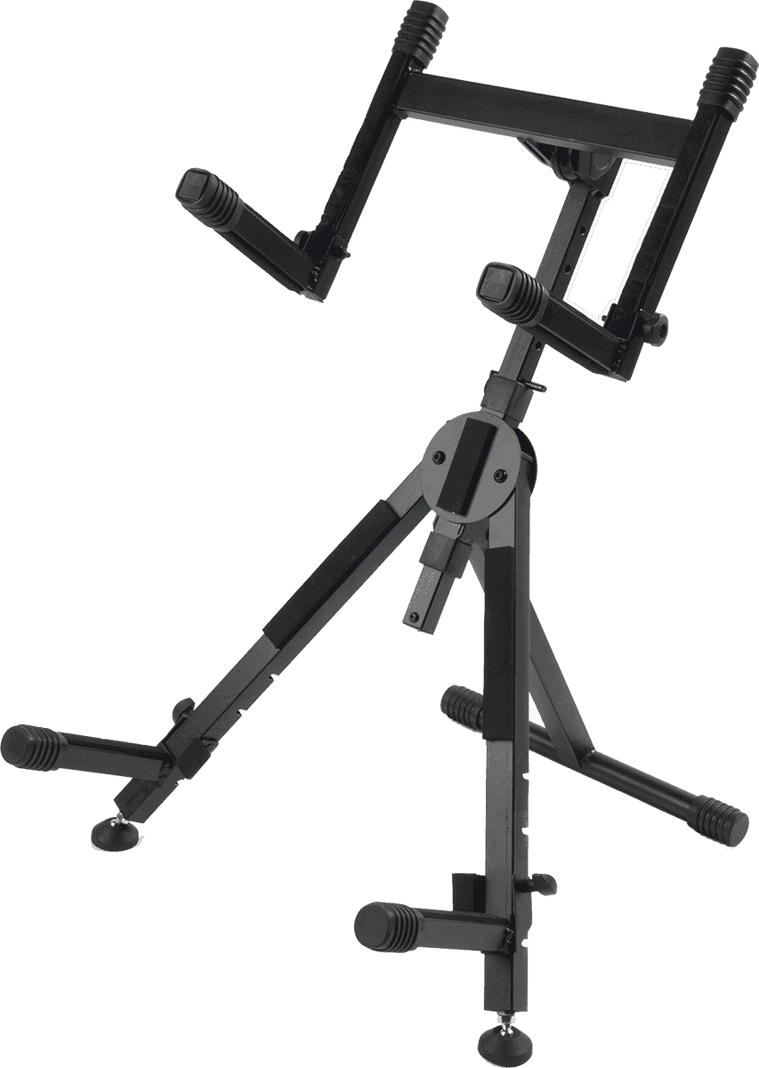 QUIK LOK TQMBS625 - 2-LEVEL AMPLIFIER/MONITOR STAND (ADJUSTABLE) "X" FORMAT 2