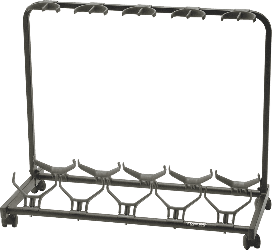 QUIK LOK TQMGS450 - UNIVERSAL GUITAR STAND WITH WHEELS - 5 GUITARS