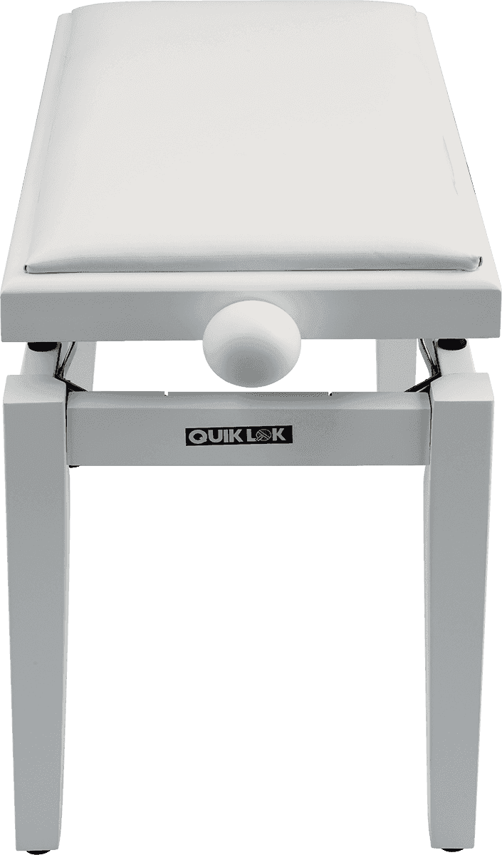 QUIK LOK TQMPB100WHS - DELUXE WOODEN PIANO BENCH PB100 - MATTE WHITE