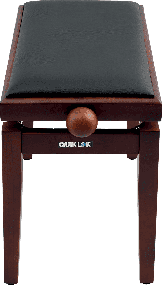 QUIK LOK TQMPB100WNS - PIANO DELUXE PB100 WOOD BENCH - WALNUT/MATTE BLACK