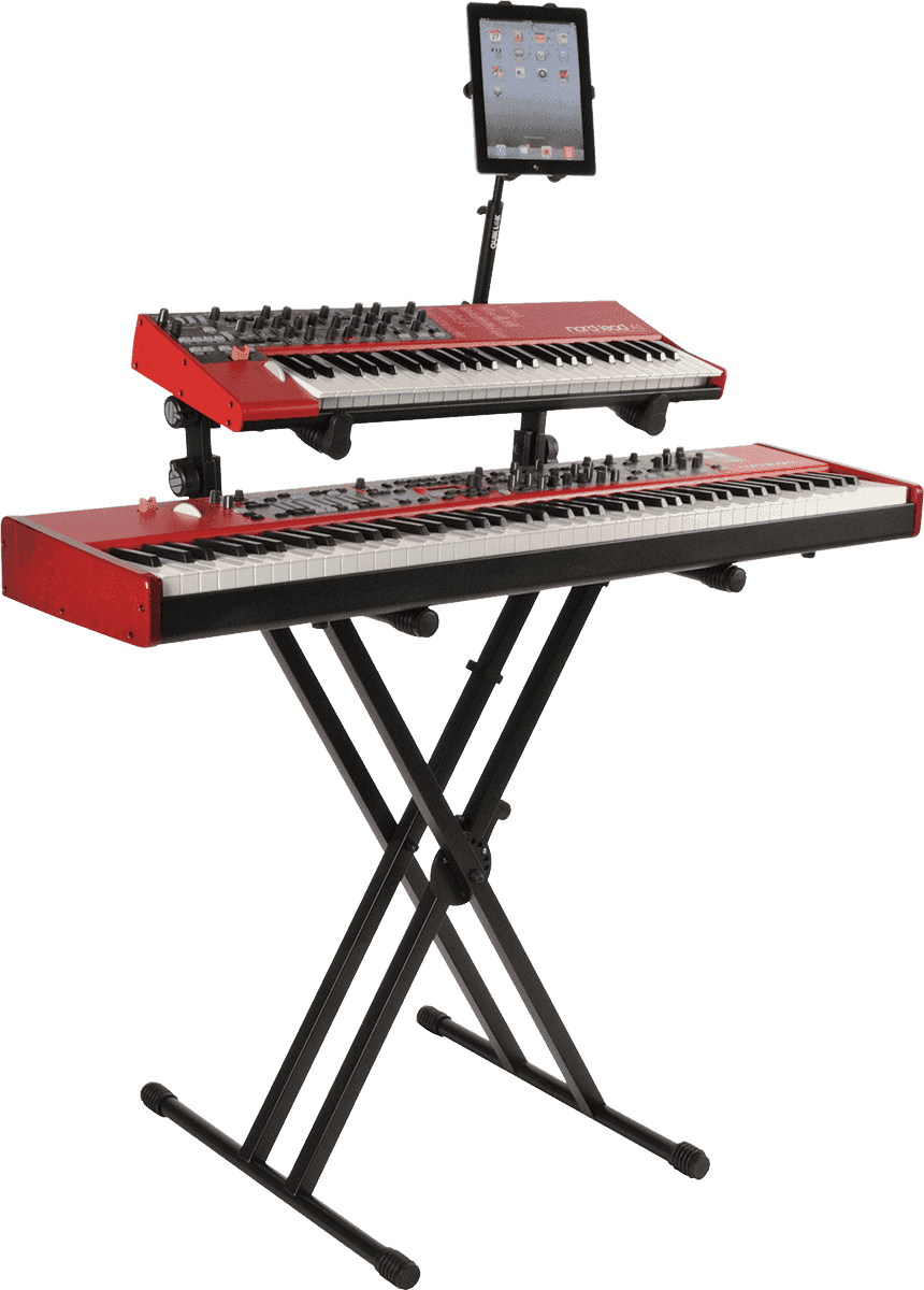 QUIK LOK TQMQL642 - QL642 KEYBOARD SUPPORT "X" FORMAT 2 LEVELS / DOUBLE PROFILE