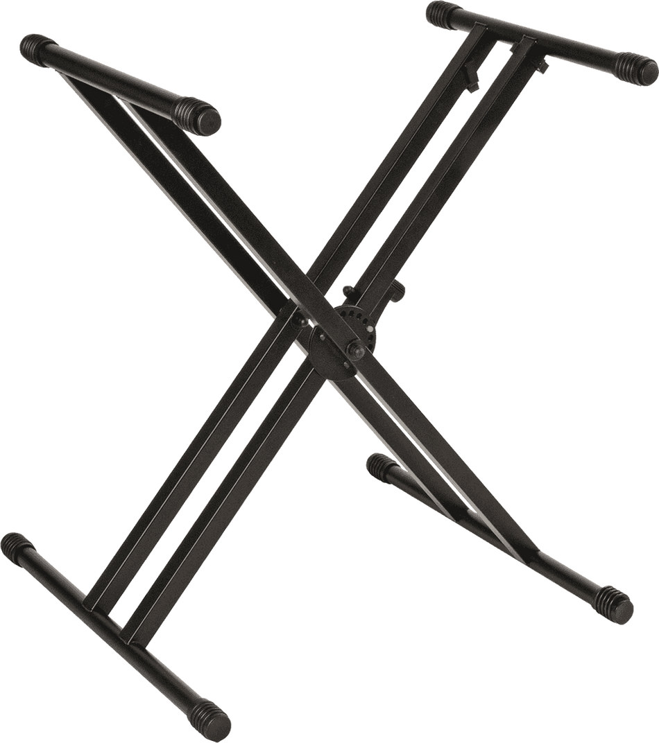 QUIK LOK TQMQL746 - QL746 KEYBOARD SUPPORT "X" FORMAT / LONG DOUBLE PROFILE - BLACK