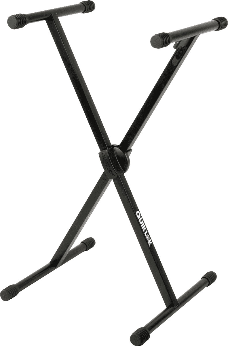 QUIK LOK TQMT500 - T500 KEYBOARD HOLDER "X" FORMAT TRIGGER LOK / SINGLE PROFILE - BLACK