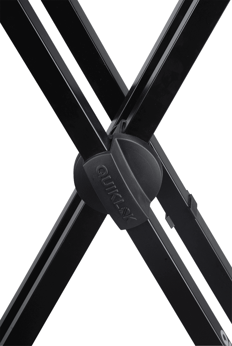 QUIK LOK TQMT550 - T500 KEYBOARD SUPPORT "X" FORMAT TRIGGER LOK / DUAL PROFILE - BLACK