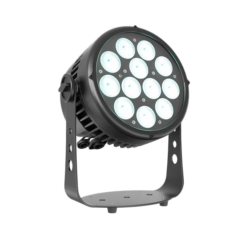 Triton Blue Aqua 120 WW - PAR LED IP65 12 × 10 W CW+WW (2 en 1) con óptica 25°, RDM y conectores REAN/Neutrik