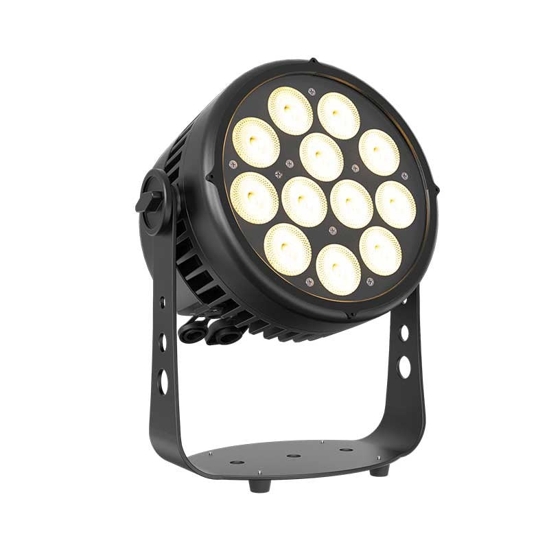 Triton Blue Aqua 120 WW - PAR LED IP65 12 × 10 W CW+WW (2 en 1) con óptica 25°, RDM y conectores REAN/Neutrik