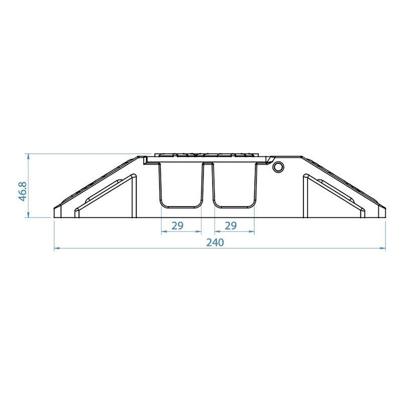 BSS BSSRACKSHELF1UFX - Bandeja rack 1U para dos dispositivos half-rack (BLU-BIB / BLU-BOB1) - Tempo Shop