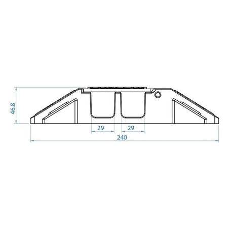 BSS BSSRACKSHELF1UFX - Bandeja rack 1U para dos dispositivos half-rack (BLU-BIB / BLU-BOB1) - Tempo Shop