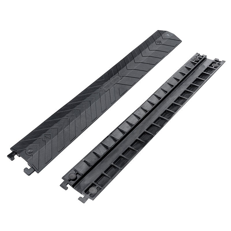 Triton Blue CB1 – Pasacables de 1 canal (914 × 135 × 21 mm) negro, caucho vulcanizado y superficie antideslizante