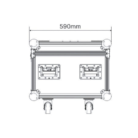 Triton Blue F-4-KOSMOS - Flightcase para 4 KOSMOS