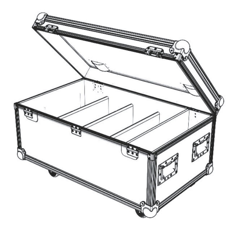 Triton Blue F-4-KOSMOS - Flightcase para 4 KOSMOS