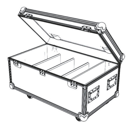 Triton Blue F-4-KOSMOS - Flightcase para 4 KOSMOS