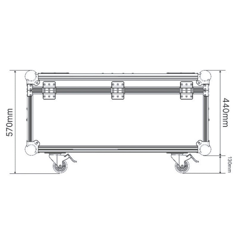 Triton Blue F-4-KOSMOS - Flightcase para 4 KOSMOS