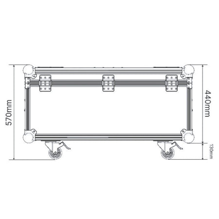 Triton Blue F-4-KOSMOS - Flightcase para 4 KOSMOS