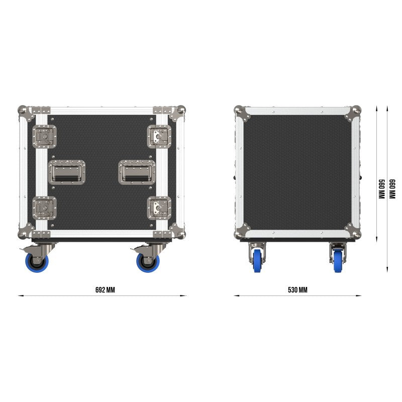 Triton Blue FC Rack 12U - Flightcase Rack 19 Pulgadas